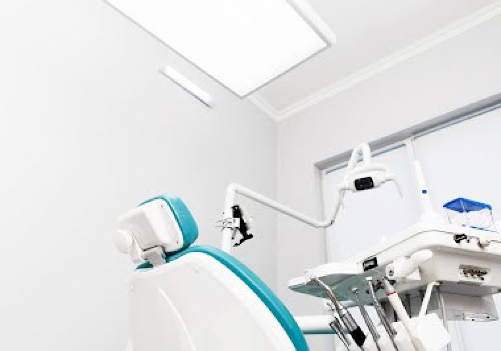 Equipment and dental instruments in dentist's office. Tools close-up.